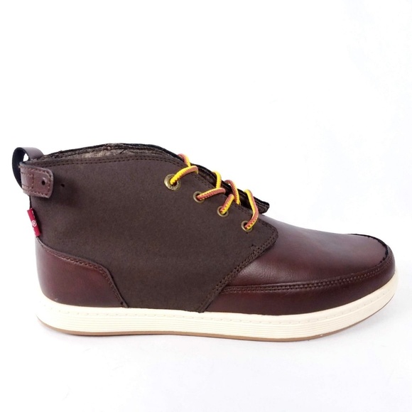Levis Mens Atwater Sneakers Shoes 7 Brown Chukka - Picture 8 of 8